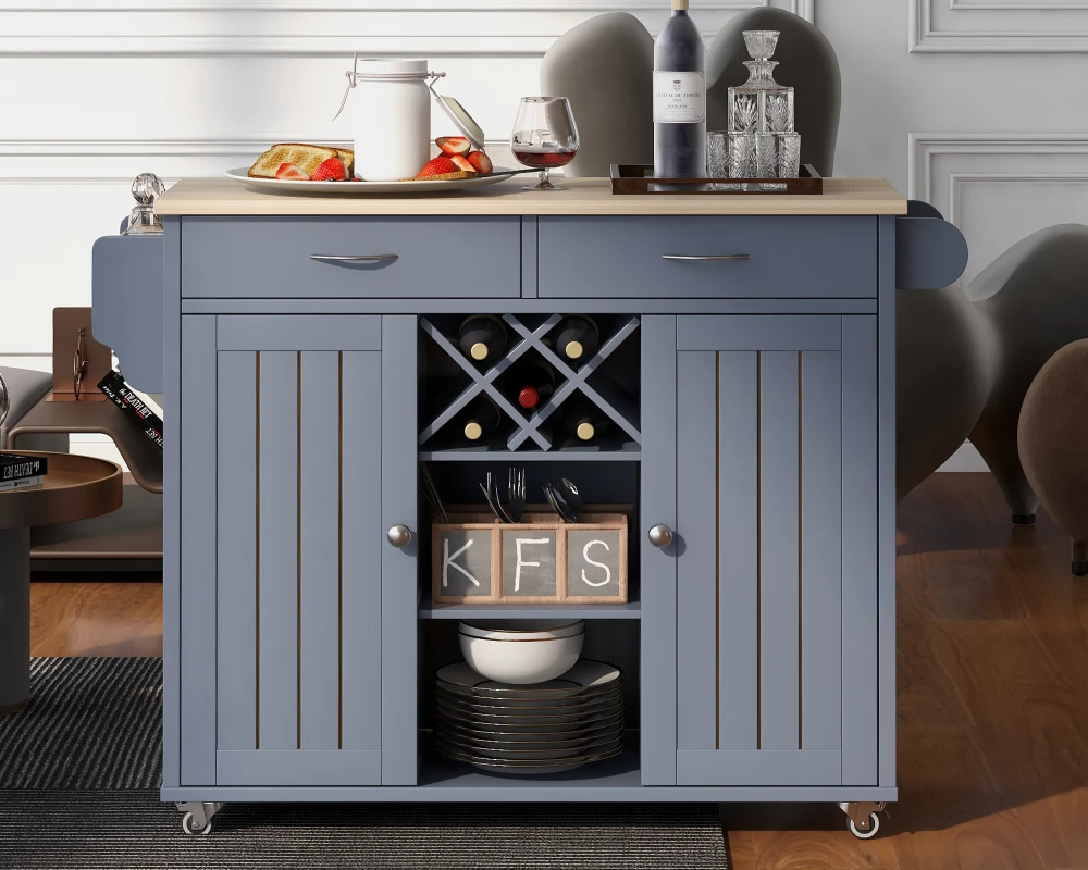 portable kitchen island with storage